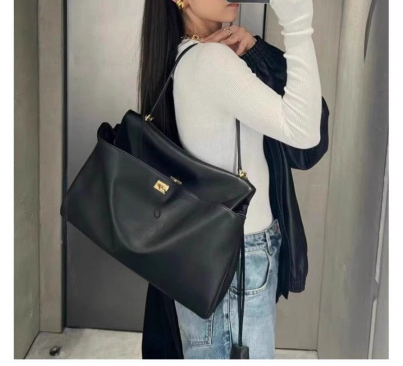 Vintage Autumn Winter Suede Matte Tote Bag, Elegant Shoulder Crossbody Kelly Bag for Women, Large Capacity Commuter Underarm Bag