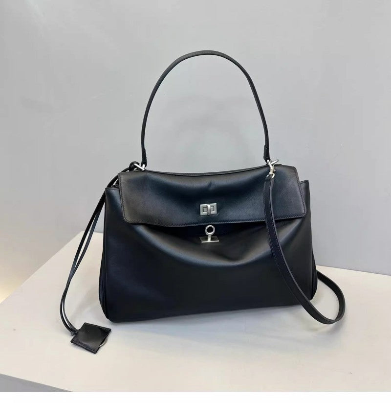 Vintage Autumn Winter Suede Matte Tote Bag, Elegant Shoulder Crossbody Kelly Bag for Women, Large Capacity Commuter Underarm Bag